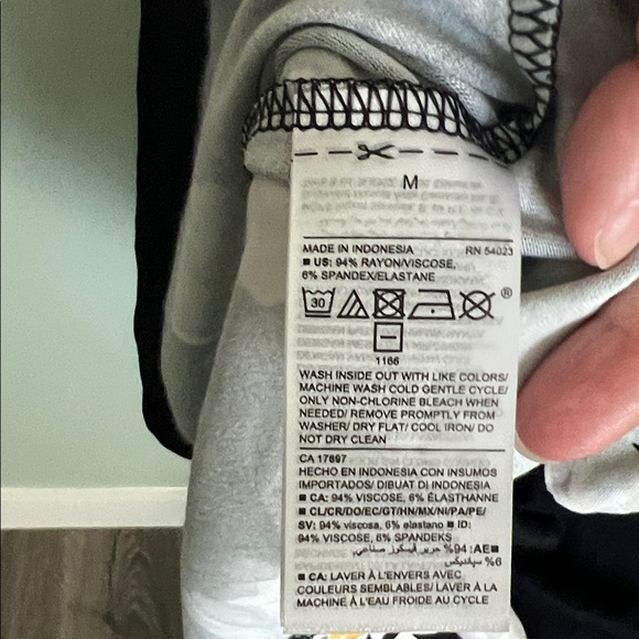 Old Navy Black Floral Faux Wrap Midi Dress - Picture 10 of 12